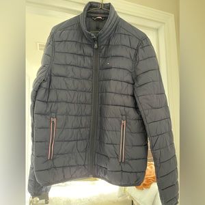 Navy blue Tommy Hilfiger packable jacket size small mens